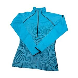 Nike Blue Patterned Women's Jacket